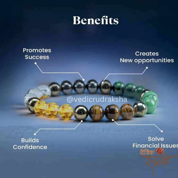138.jpg Dhan Yog Bracelet – Attract Wealth & Prosperity | Natural Crystal | Lab Certified & Energized - Image 3