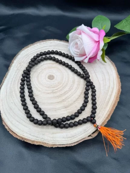 Divya Karungali Mala 108+1 – Natural Ebony Wood Beads | Lab Certified & Energized for Japa & Protection