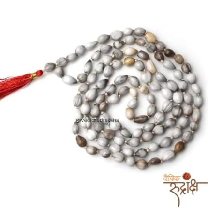 Certified Vaijayanti Mala is made from 108 natural Vaijayanti seeds