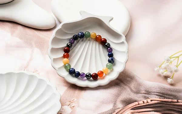 SKU238_2_d4a8bce1-a9ce-4c45-93ae-0d815ad7c835.webp Holistic 7 Chakra Energy Bracelet | Natural Healing Stones | Balance, Positivity & Spiritual Protection - Image 2