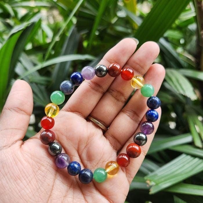 WhatsApp-Image-2025-04-07-at-1.09.16-PM.jpeg Spiritual 7 Chakra Alignment Bracelet | Natural Healing Stones | Energy Balance & Positive Vibes