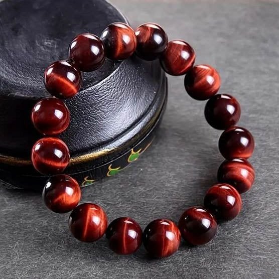 WhatsApp-Image-2025-04-07-at-1.56.40-PM.jpeg Natural Brown Tiger Eye Bracelet | Strength, Courage & Confidence | Unisex Healing Stone Jewelry